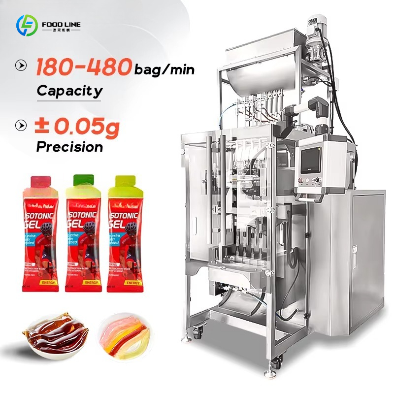Energy Gel Pack - Automatic Multilane Irregular Shaped Sachet Bag