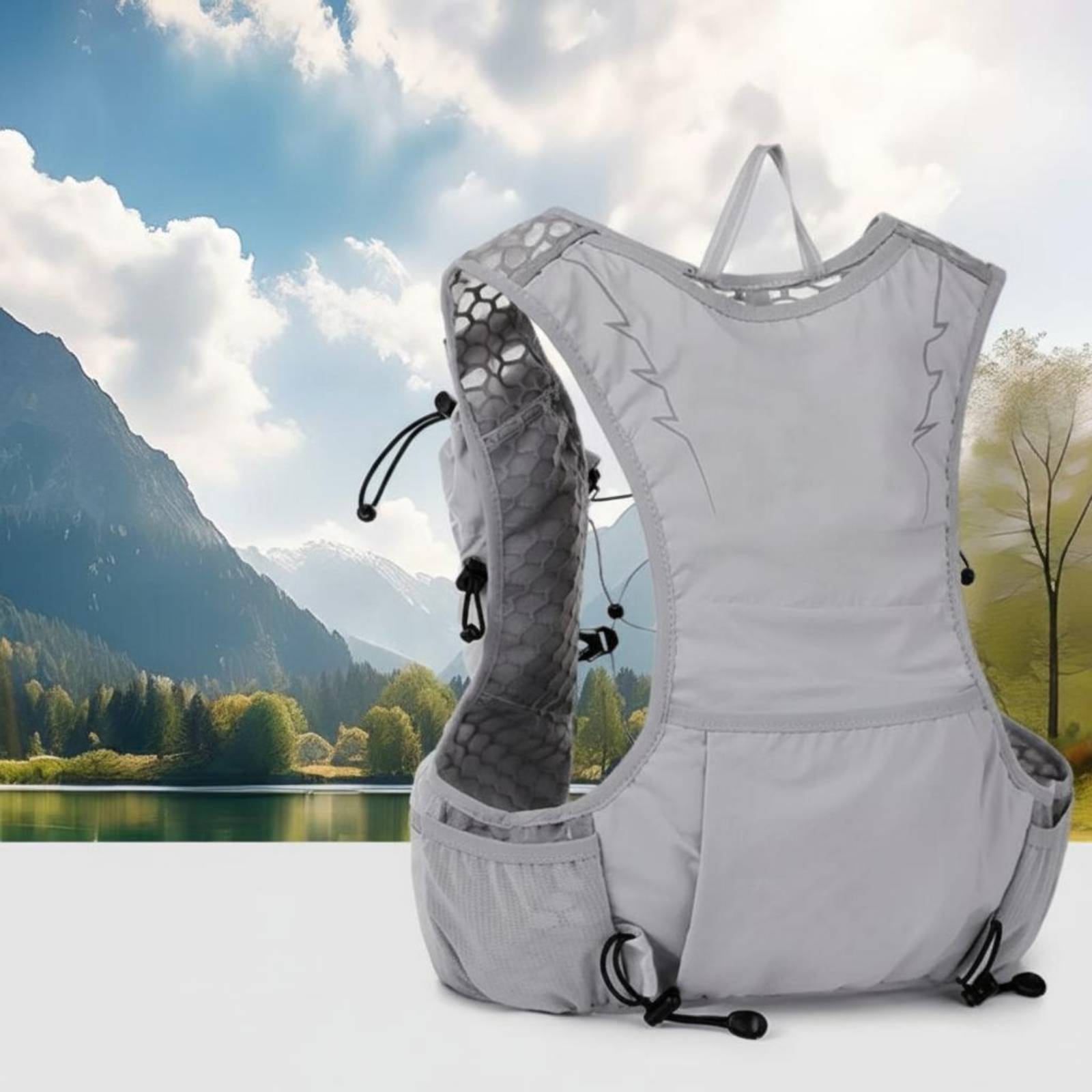 Running Gear Hydration - Hydration Vest Backpack Breathable Mesh Running