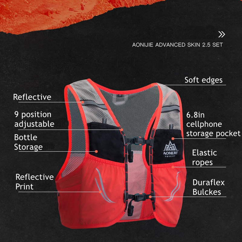 AONIJIE C932 Nhẹ Chạy Áo Nylon - đánh giá và giá Running Hydration Vest