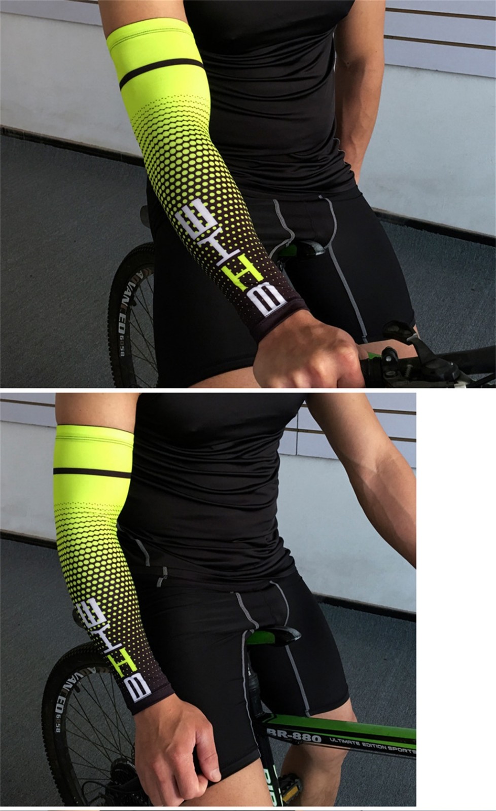 Gradient Compression Arm Sleev - đánh giá và giá Running Gear Autumn