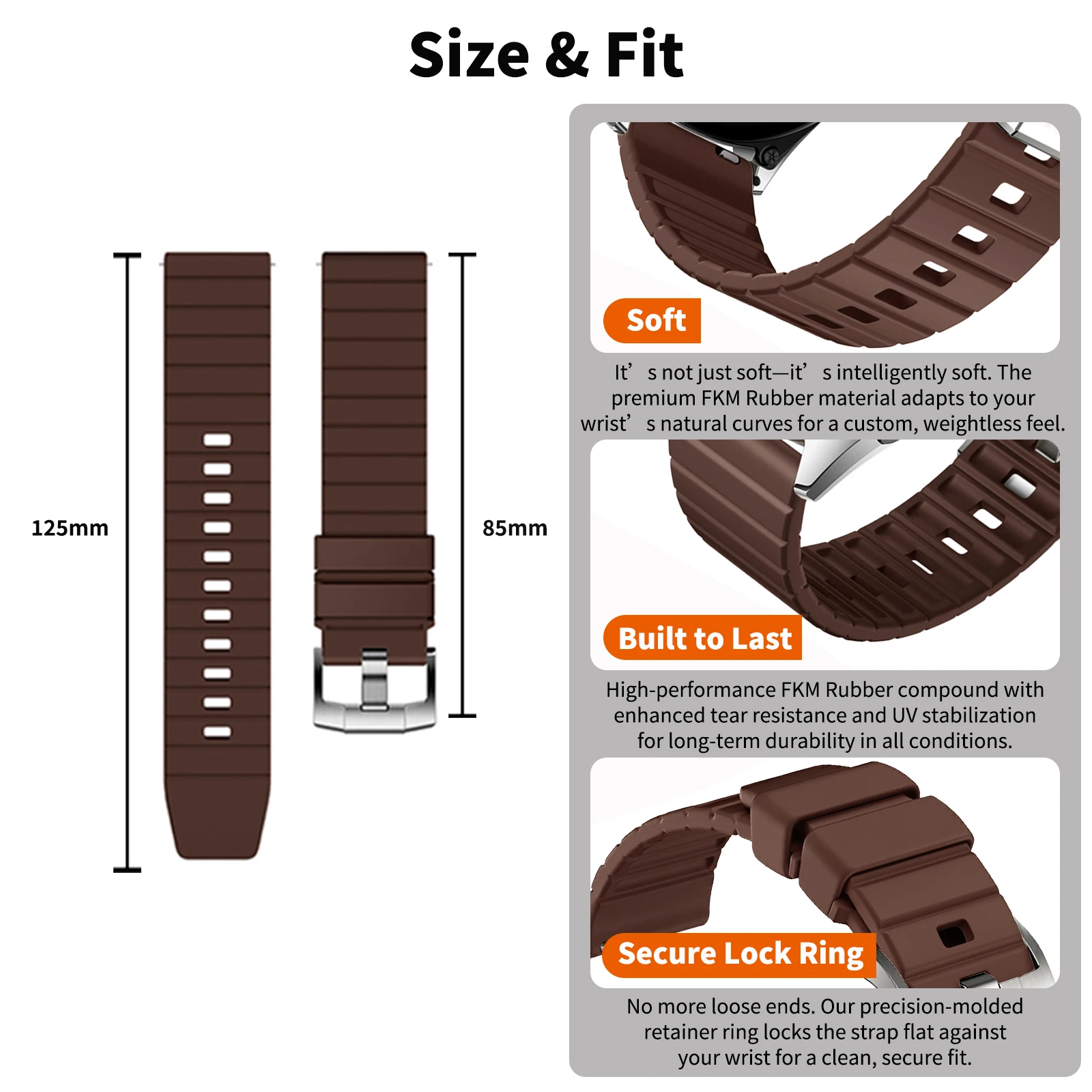 22mm Sports Rubber Band For Hu - đánh giá và giá Runners Gear