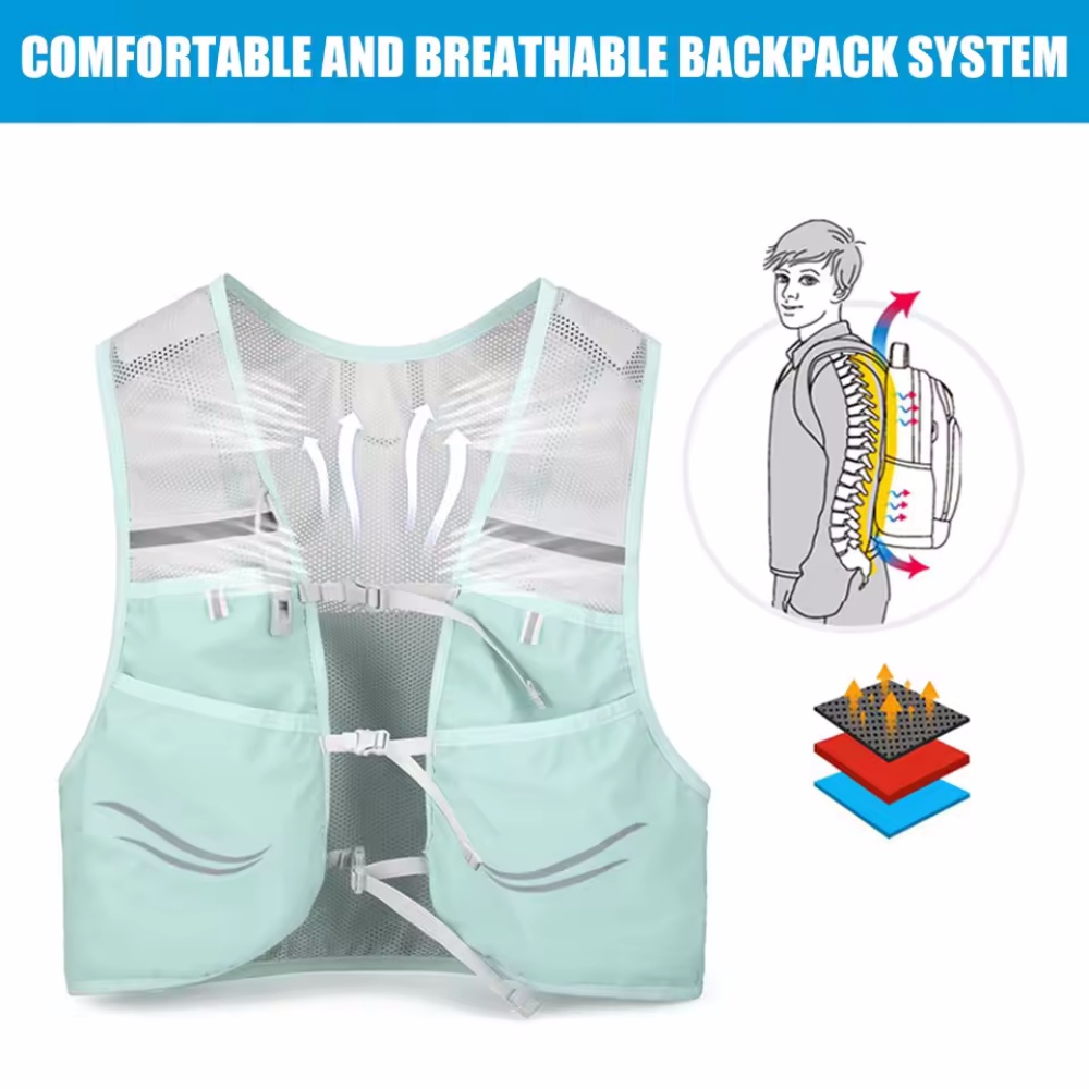 Reflective Running Vest Hydrat - đánh giá và giá Running Hydration Vest