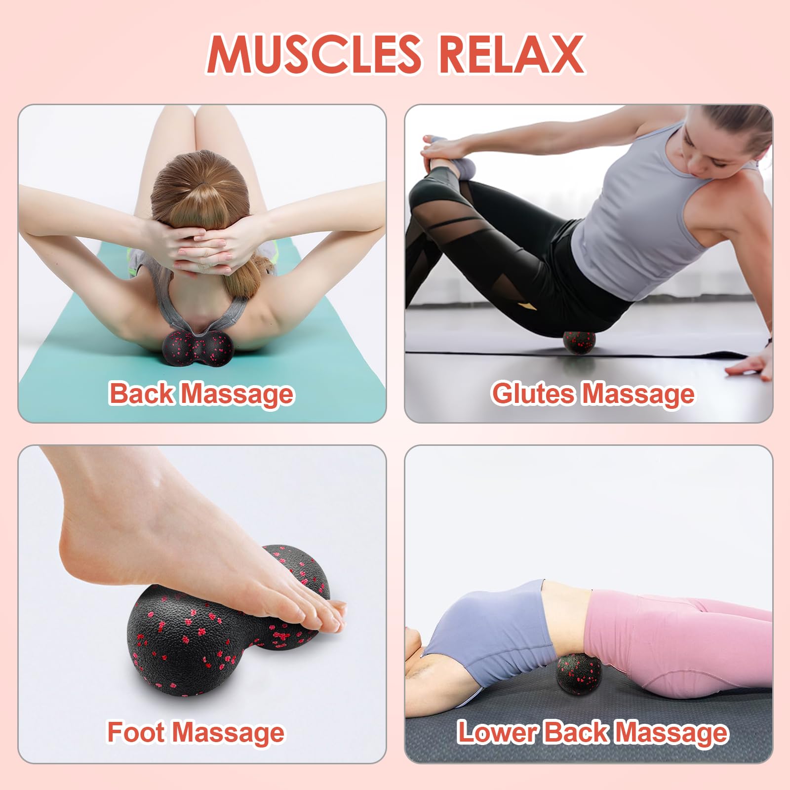 Hollow Yoga Roller Massage Pea - đánh giá và giá Muscle Roller Stick