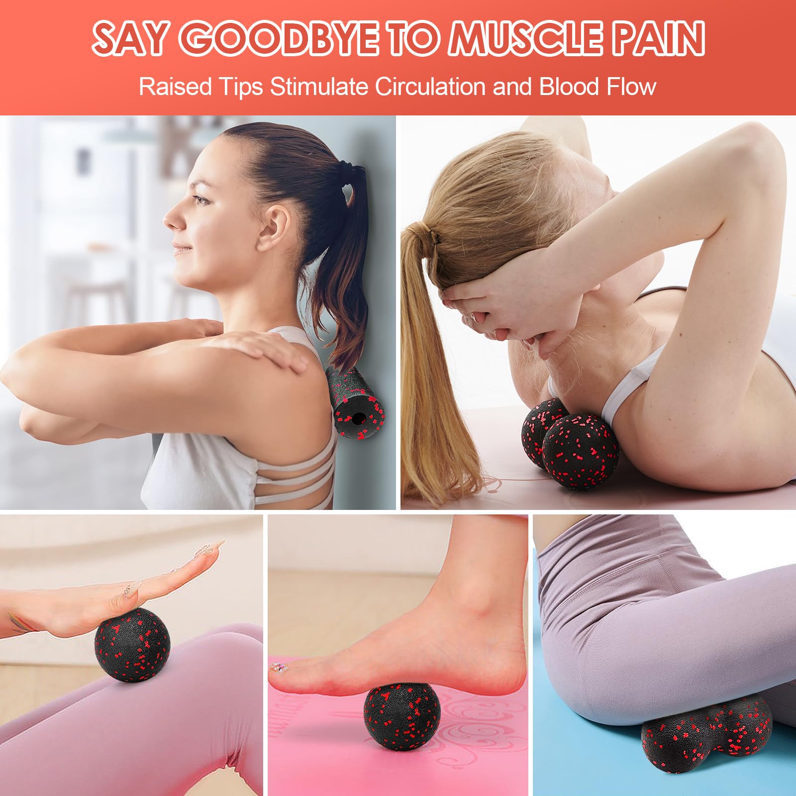 Hollow Yoga Roller Massage Pea - đánh giá và giá Muscle Roller Stick