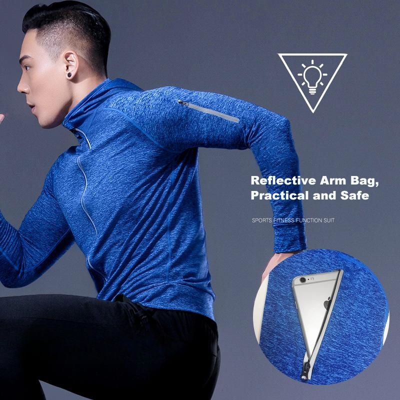 5-Piece Men's Fitness Clothes  - đánh giá và giá Running Gear Autumn