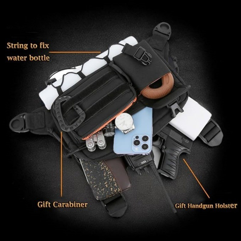 Tactical Chest Bag Men's Vest  - đánh giá và giá Running Hydration Vest