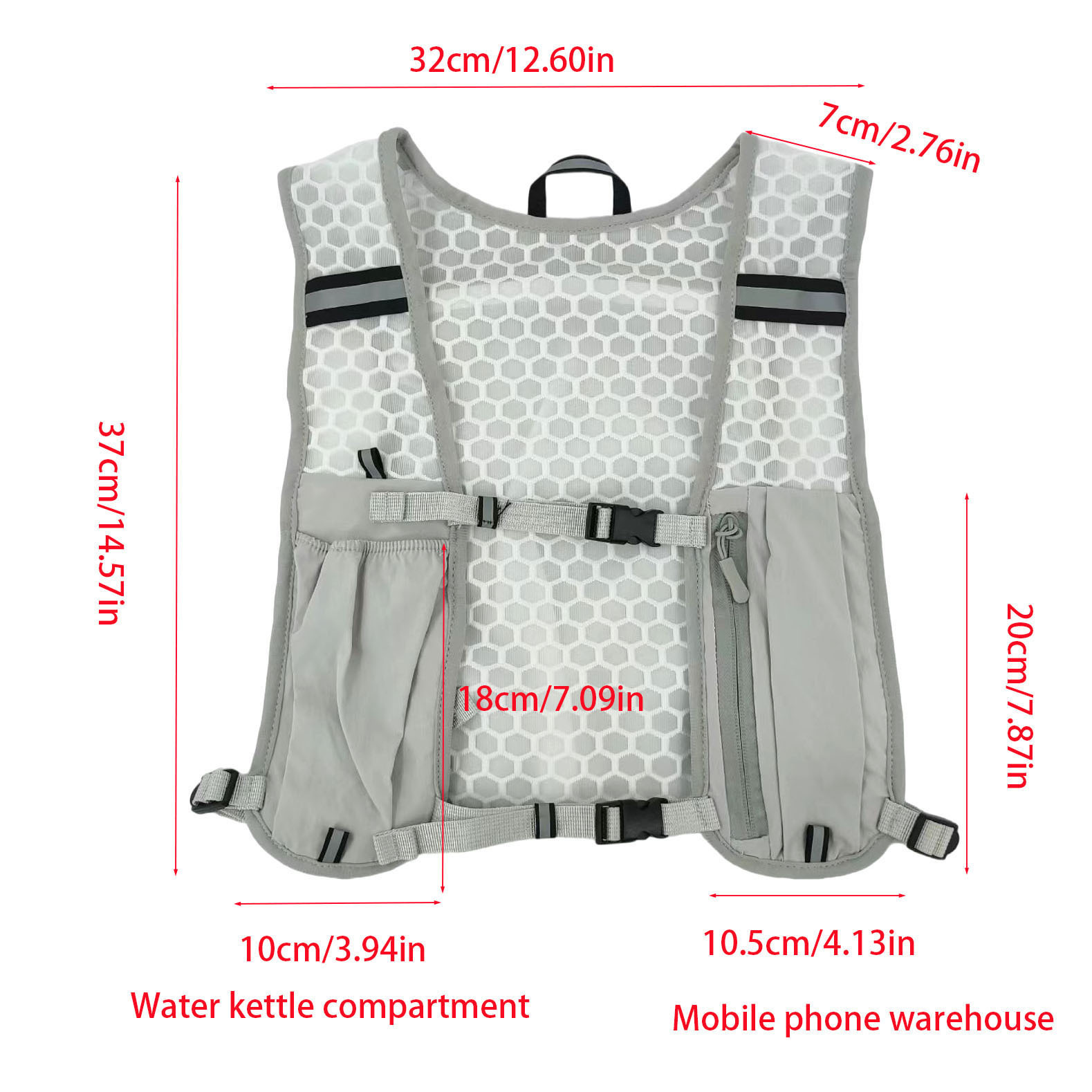 Unisex Running Vest Water-Resi - đánh giá và giá Running Hydration Vest