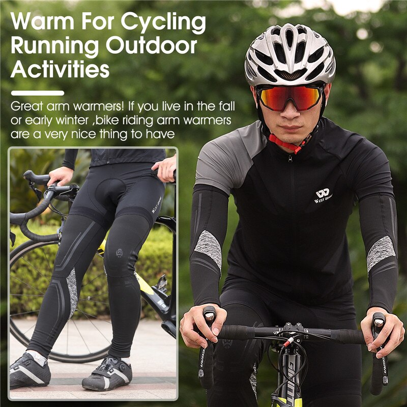 Tây đi xe đạp chân ấm tay Áo c - đánh giá và giá Running Gear Autumn