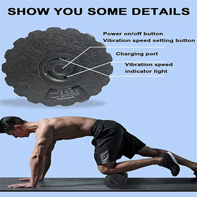 4 Tốc Độ Rung Điện Tập Yoga Ma - đánh giá và giá Muscle Roller Stick