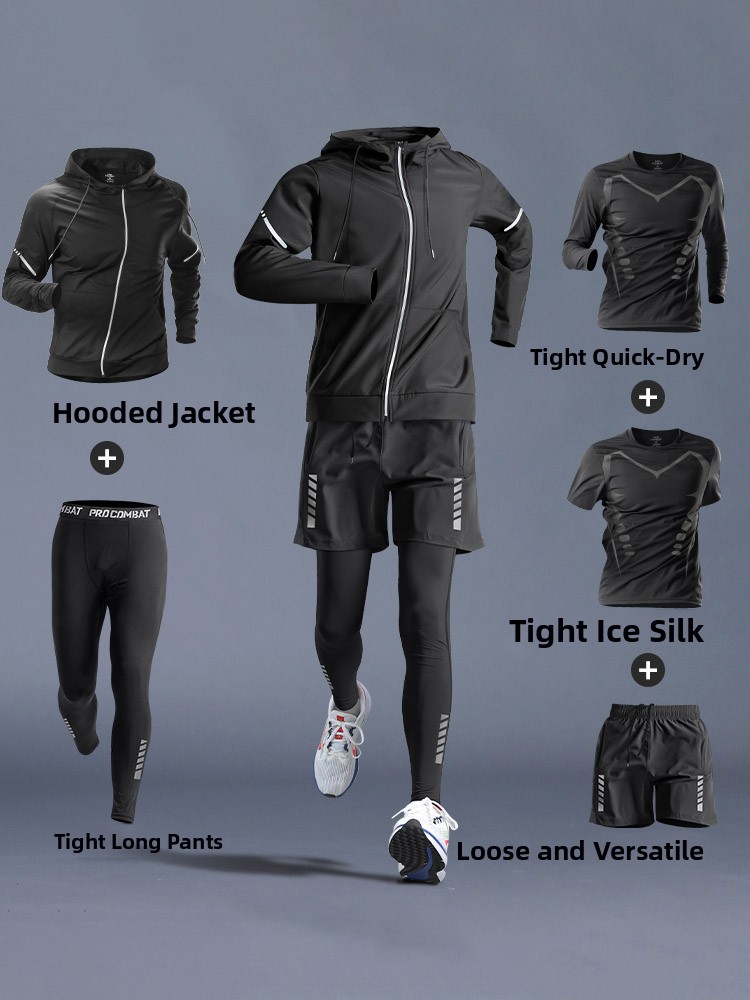 Qui Dry Sports Training Suit f - đánh giá và giá Running Gear Autumn
