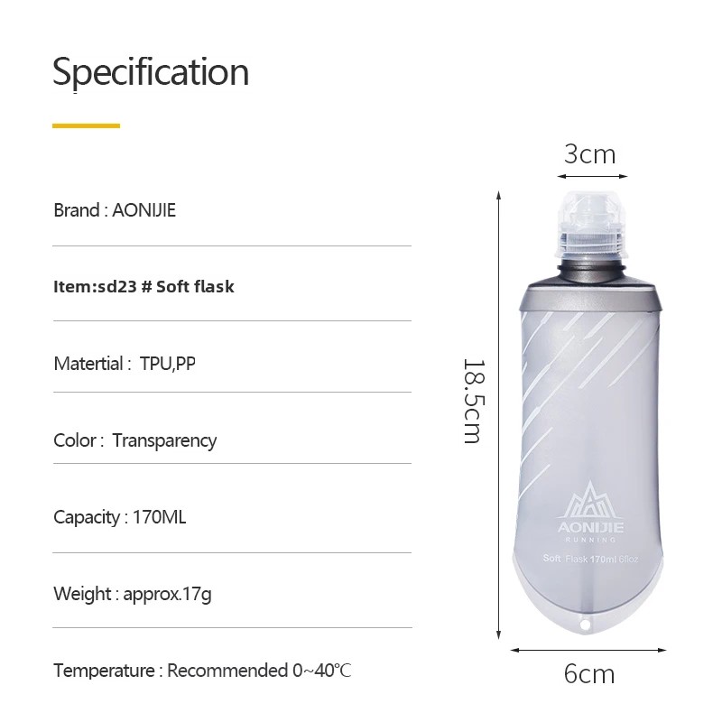 AONIJIE SD23 TPU Ốp 170ML Dinh - đánh giá và giá Energy Gel Pack