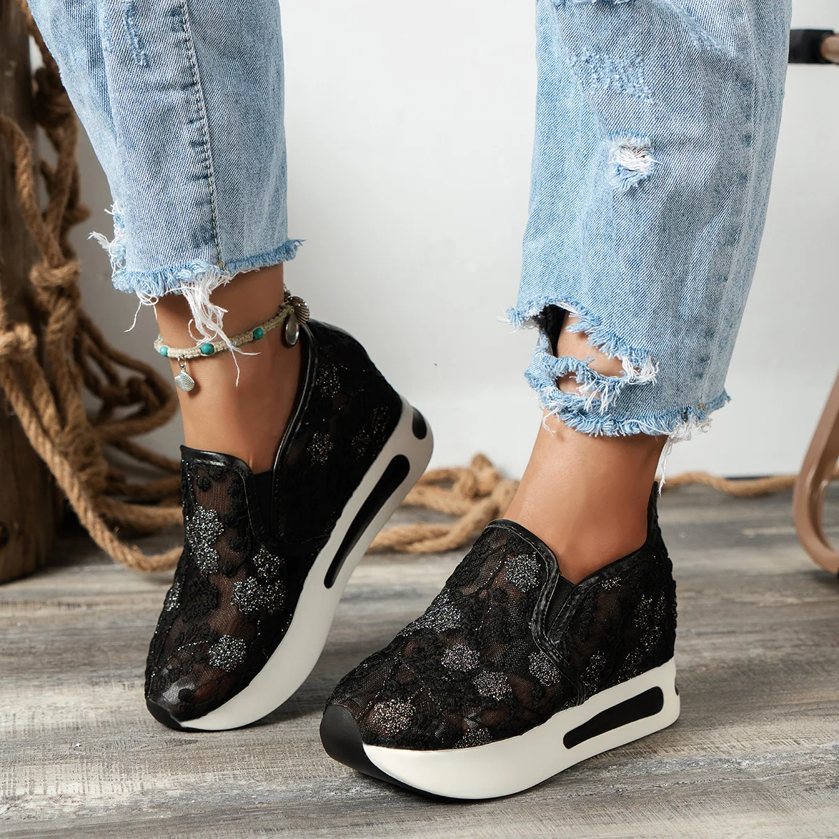 Lace Flats Platform Women Spor - đánh giá và giá Running Gear Ladies